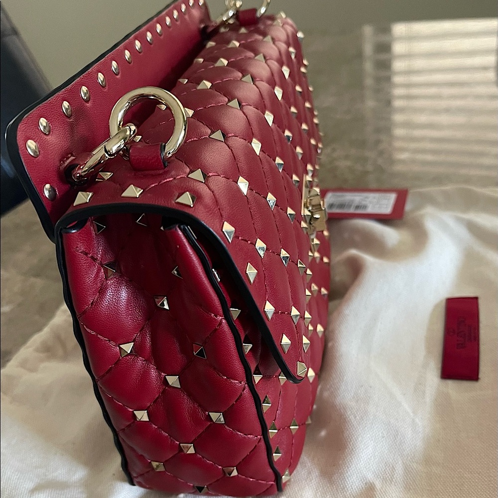 Valentino Garavani Nappa Rockstud Spike medium bag - Picture 4 of 9